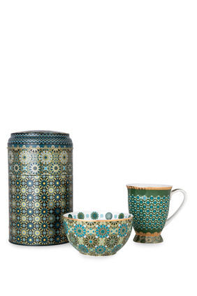 Andalusia Mug and Bowl with Tin Box Set